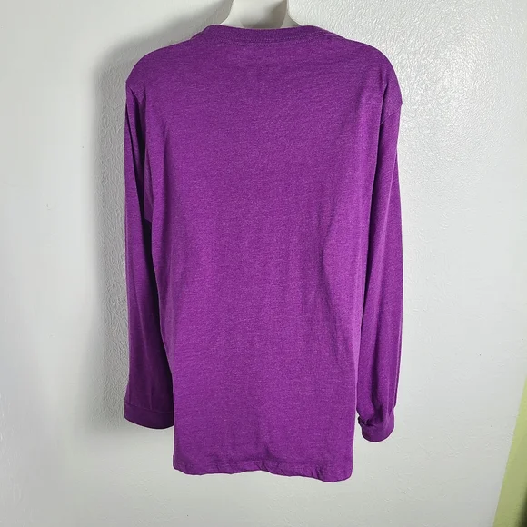 Mardi Gras Purple Long Sleeve Shirt - Let the Good Times Roll, Size Large, NWOT - Picture 4 of 6